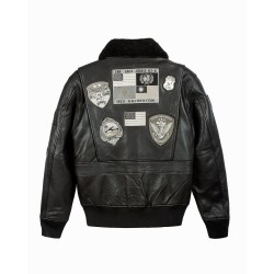 TOP GUN 1 G-1 WITH PATCHES Black