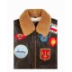 TOP GUN 1 G-1 WITH PATCHES Brown