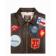 TOP GUN 1 G-1 WITH PATCHES Brown