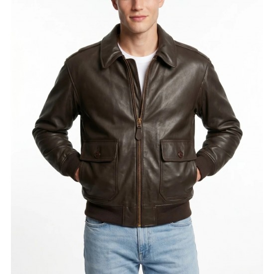 TOP GUN MILITARY G-1 JACKET Brown