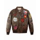TOP GUN VINTAGE OFFICIAL SIGNATURE JACKET Brown