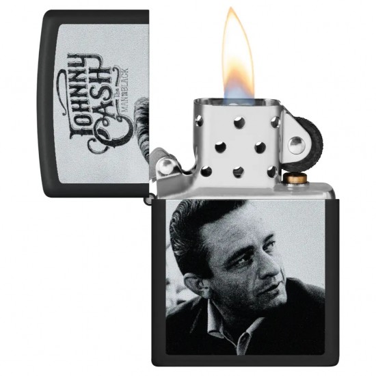 ZIPPO UPALJAČ Johnny Cash Portrait Design