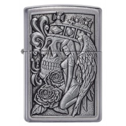 ZIPPO UPALJAČ Skull and Angel Emblem Design