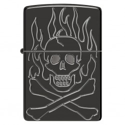 ZIPPO UPALJAČ Flaming Skull Design