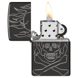 ZIPPO UPALJAČ Flaming Skull Design