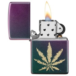 ZIPPO UPALJAČ Iridescent Marijuana Leaf
