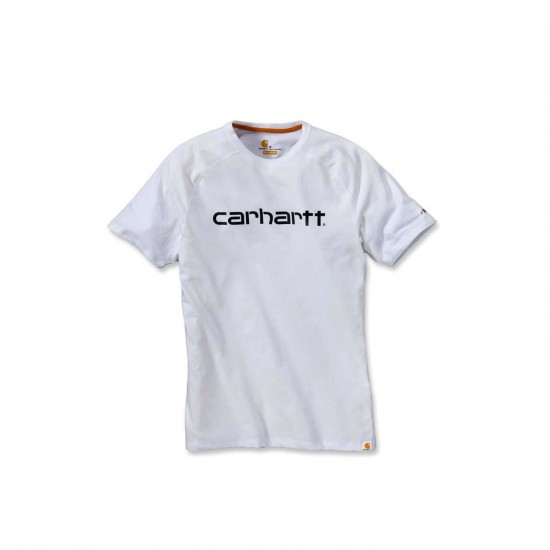 CARHARTT FORCE DELMONT SHORT SLEEVE T-SHIRT White