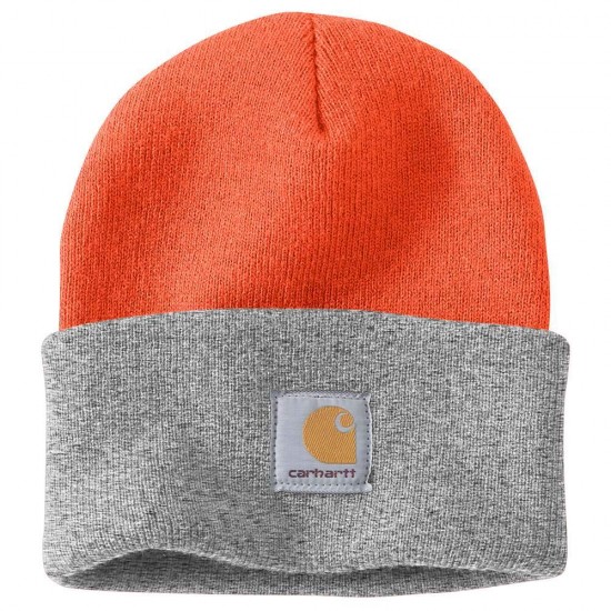 CARHARTT KAPA ACRILIC WATCH HAT Bright Orange/H.Grey