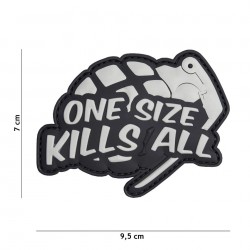 PATCH 3D PVC ONE SIZE KILLS ALL Grey